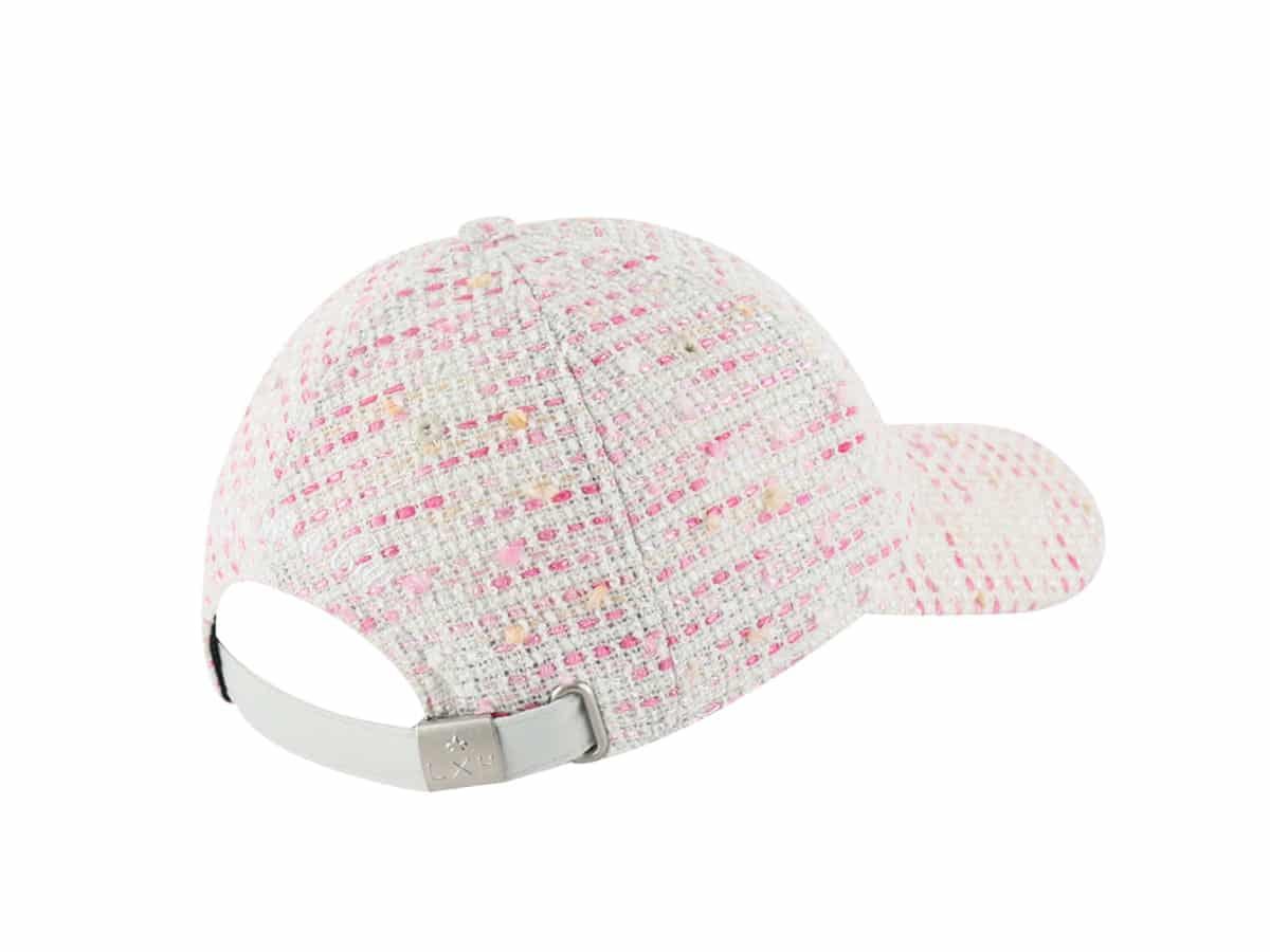 Casquette Tweed Blanc/Rose LXH Milan Tweed 5