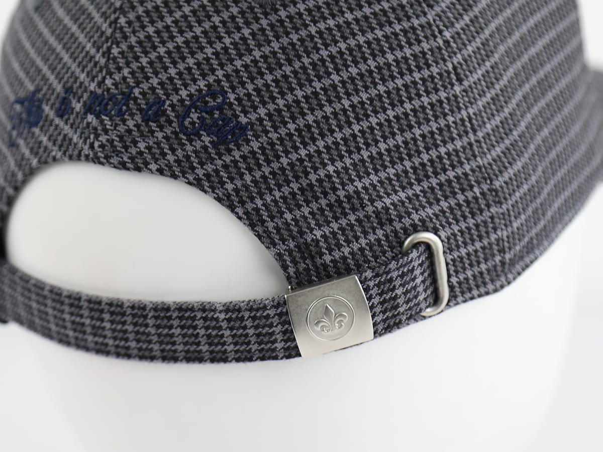 Casquette pied-de-poule homme de la marque LXH avec fermeture réglable et motif élégant