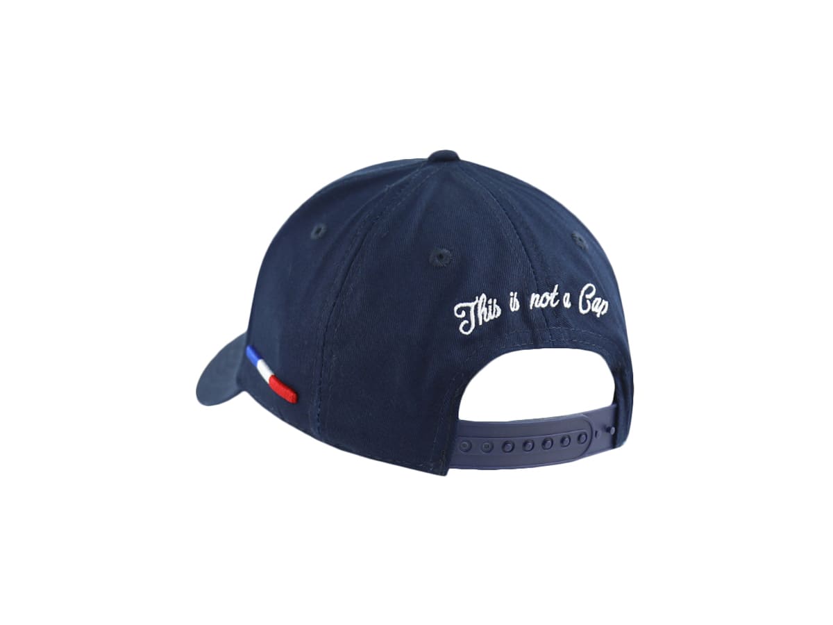 Casquette LXH en Coton Bleu Marine avec fermeture ajustable et broderie blanche à l'arrière