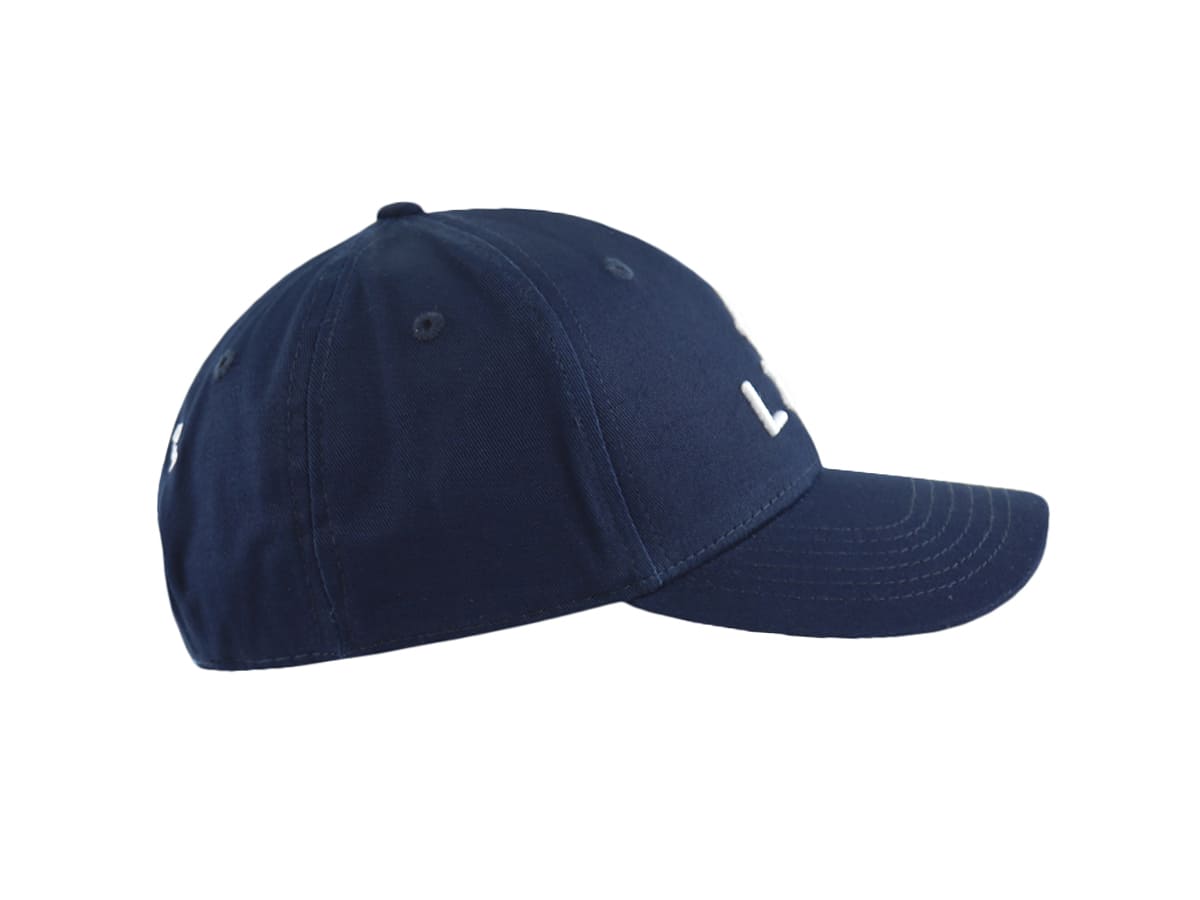 Casquette LXH en Coton Bleu Marine avec visière courbée et six œillets de ventilation