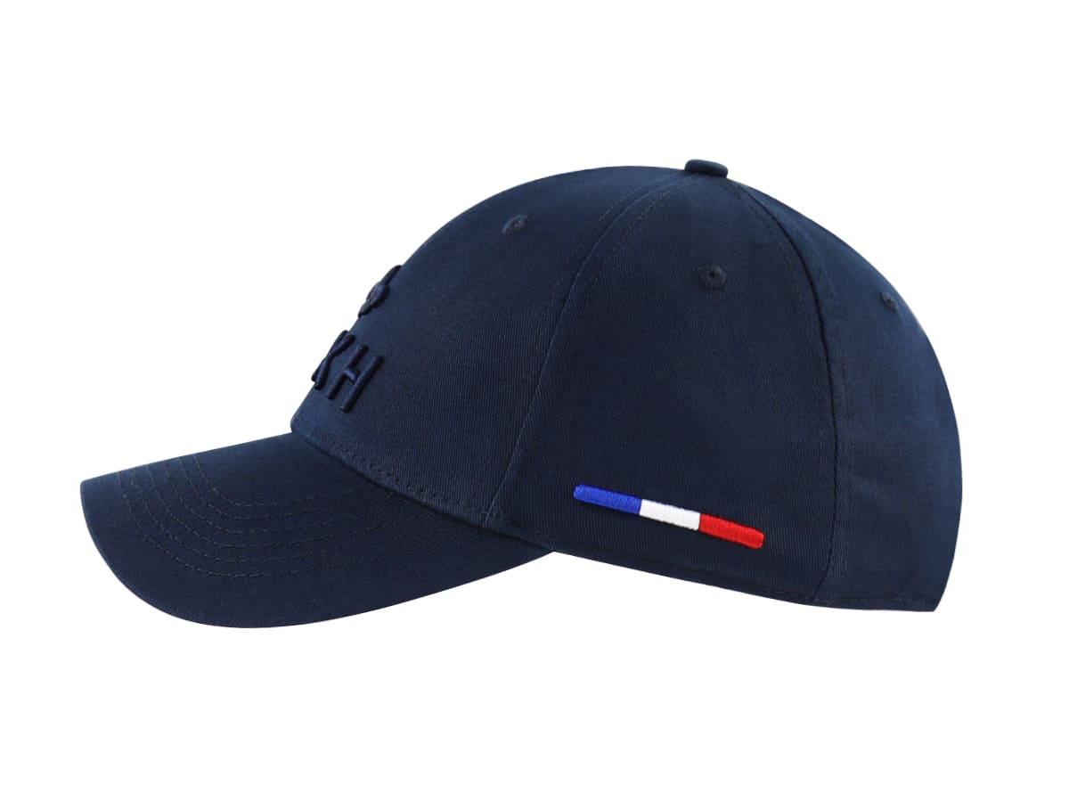 Casquette LXH Ton sur Ton Bleu Marine avec broderie discrète et drapeau tricolore français
