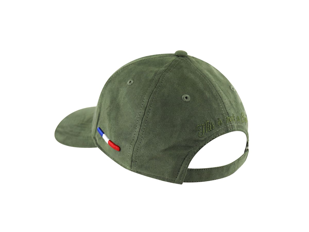 Casquette LXH Ton sur Ton Kaki avec broderie et drapeau français à l'arrière