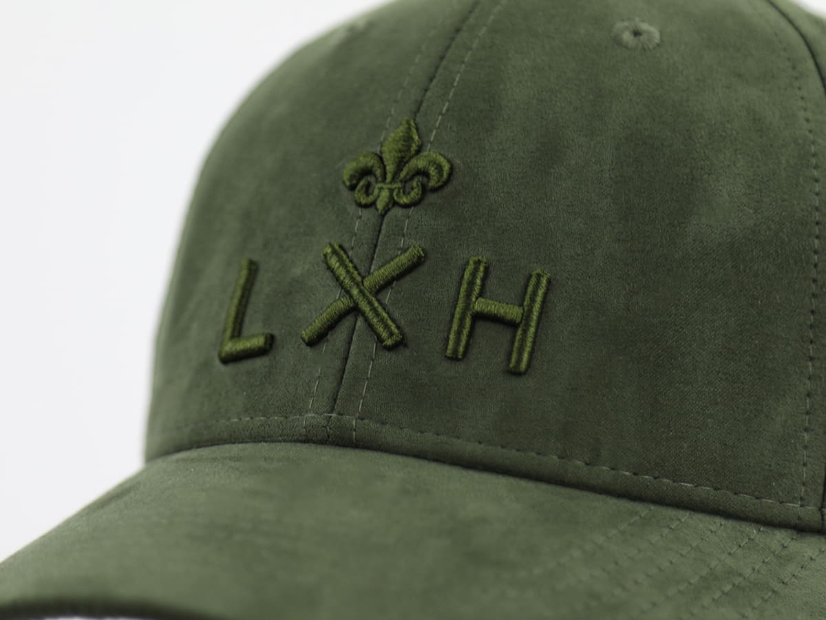 Casquette LXH Ton sur Ton Kaki avec broderie en relief et design élégant