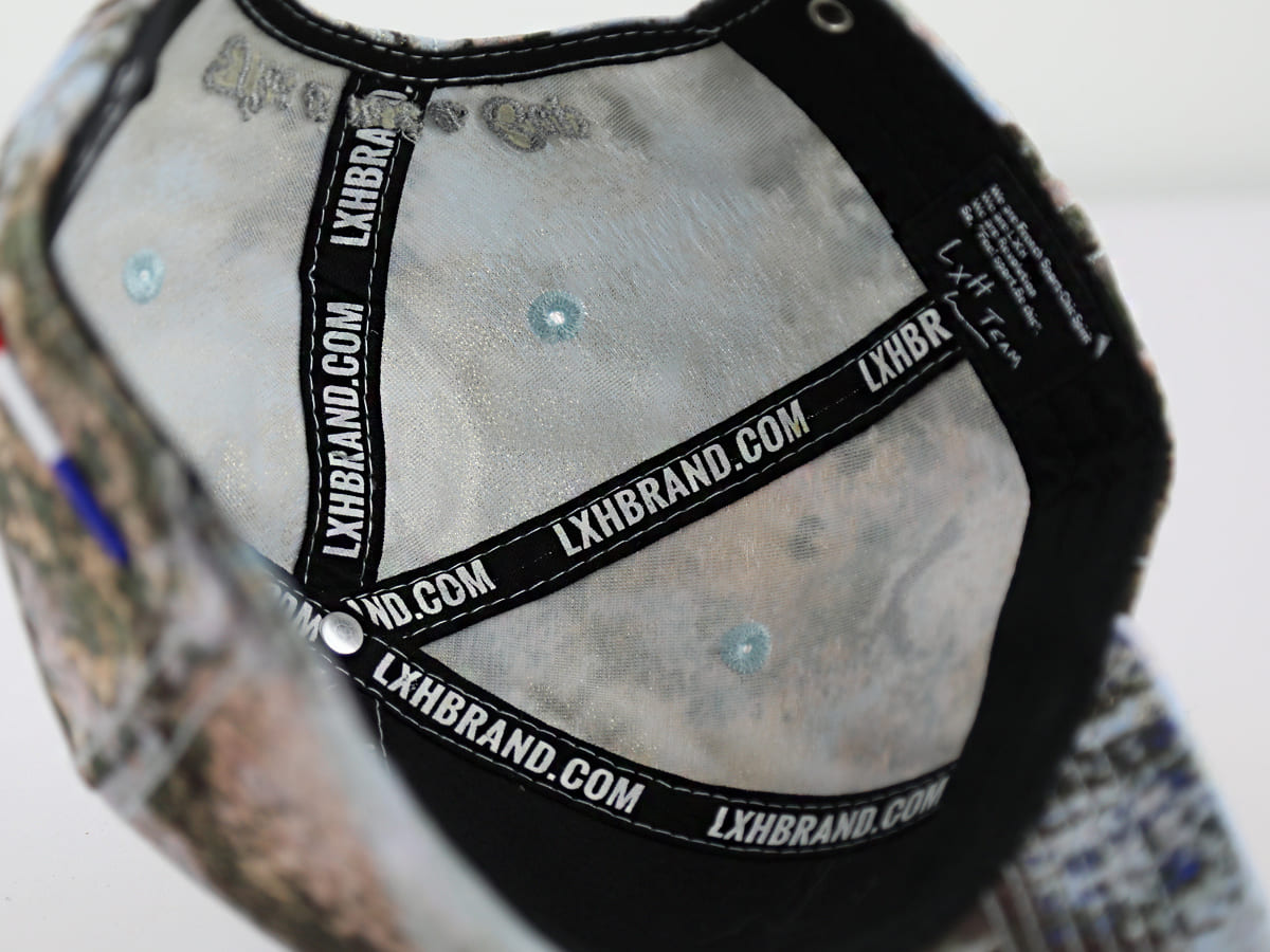 Casquette Minéraux Bleu Doré LXH Agadir Jacquard 12