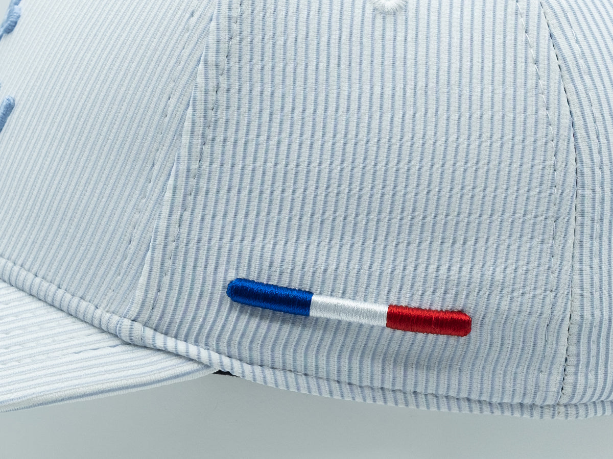 Casquette LXH Ton sur Ton Bleu avec broderie tricolore sur le côté
