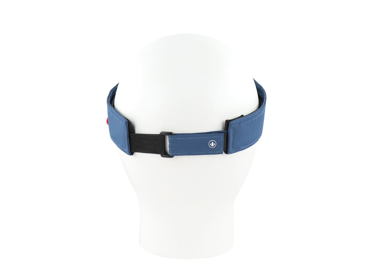 Visière Nylon Bleu Marine avec arrière ajustable pour un fit confortable et sûr