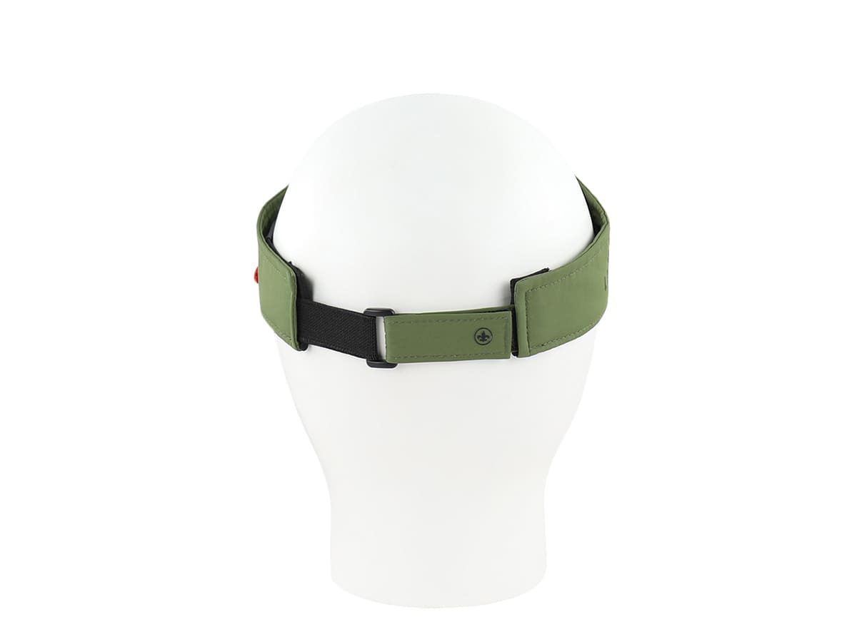 Visière Nylon Kaki ajustable avec bande arrière pour un confort optimal et un style décontracté