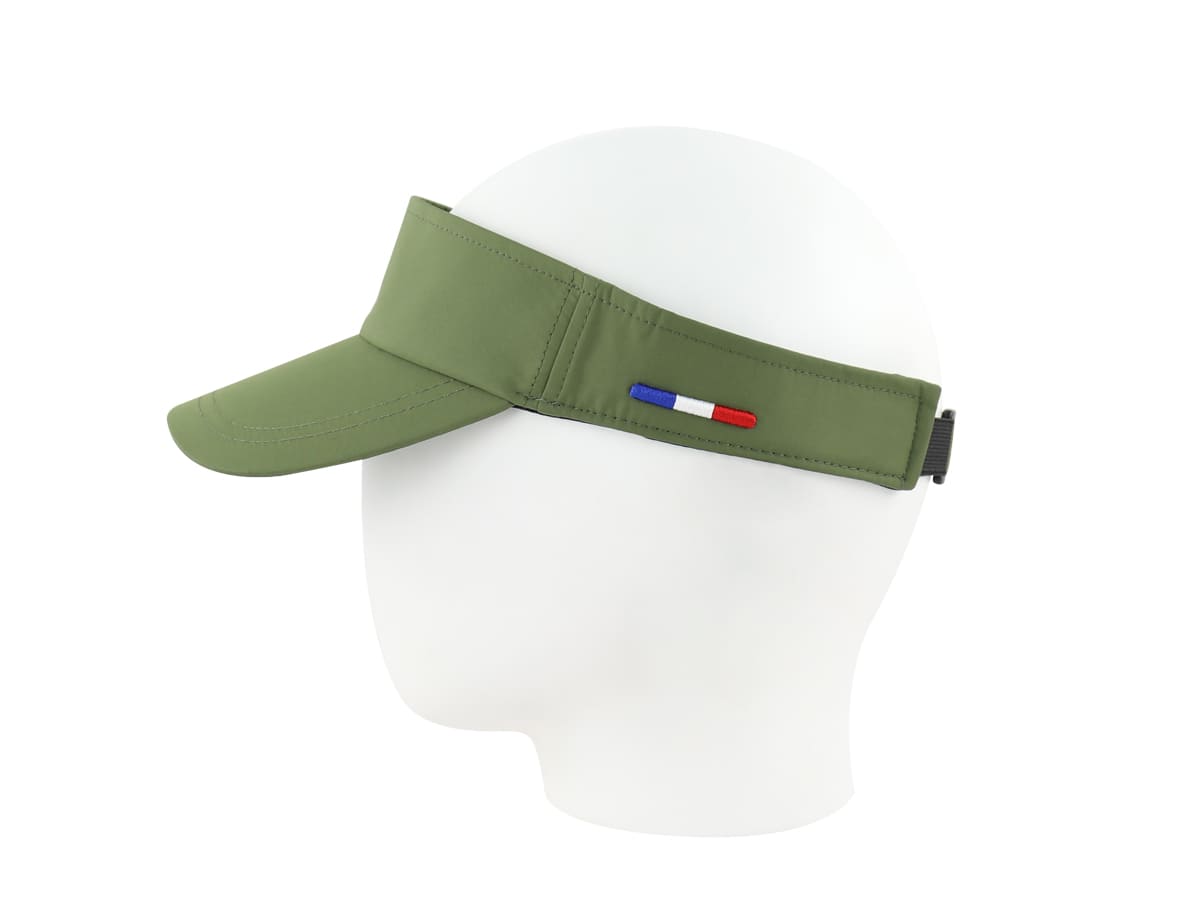 Visière Nylon Kaki de LXH avec bandeau ajustable pour un confort optimal