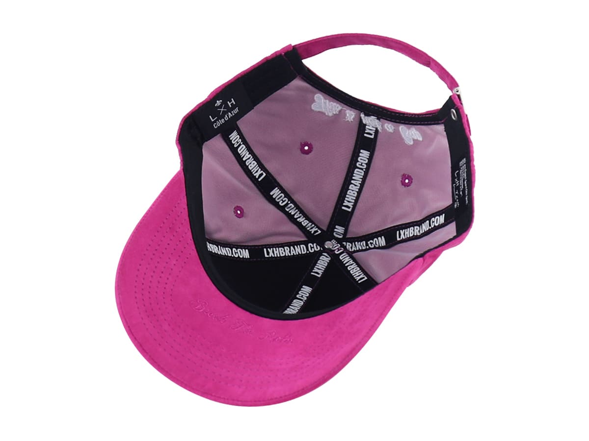 Casquette Suédine Framboise LXH Genève Suédine 11