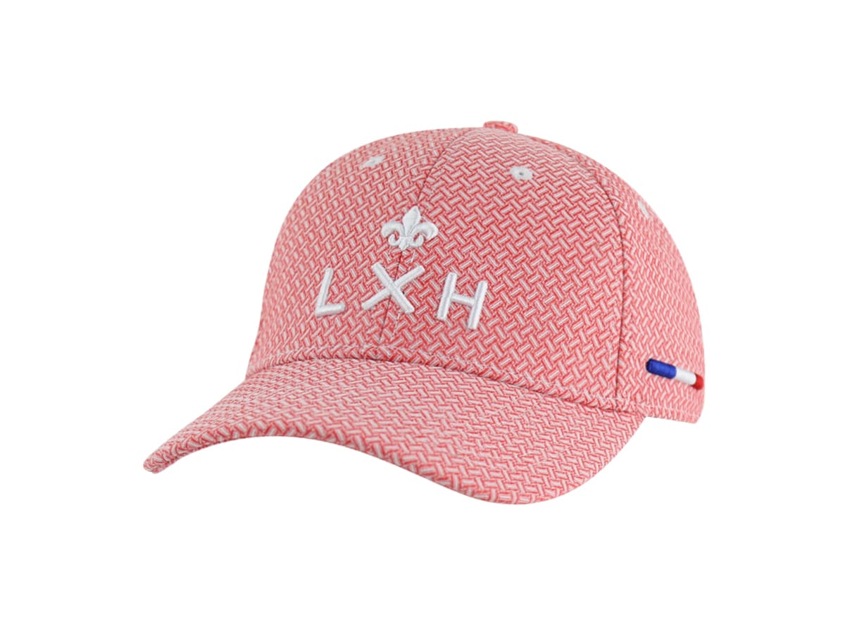 Casquette Motif Tissé Rouge LXH Athènes  1