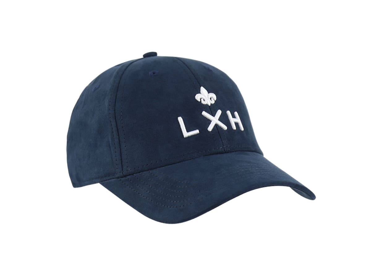 Casquette Suédine Bleu Marine LXH Genève Suédine 8