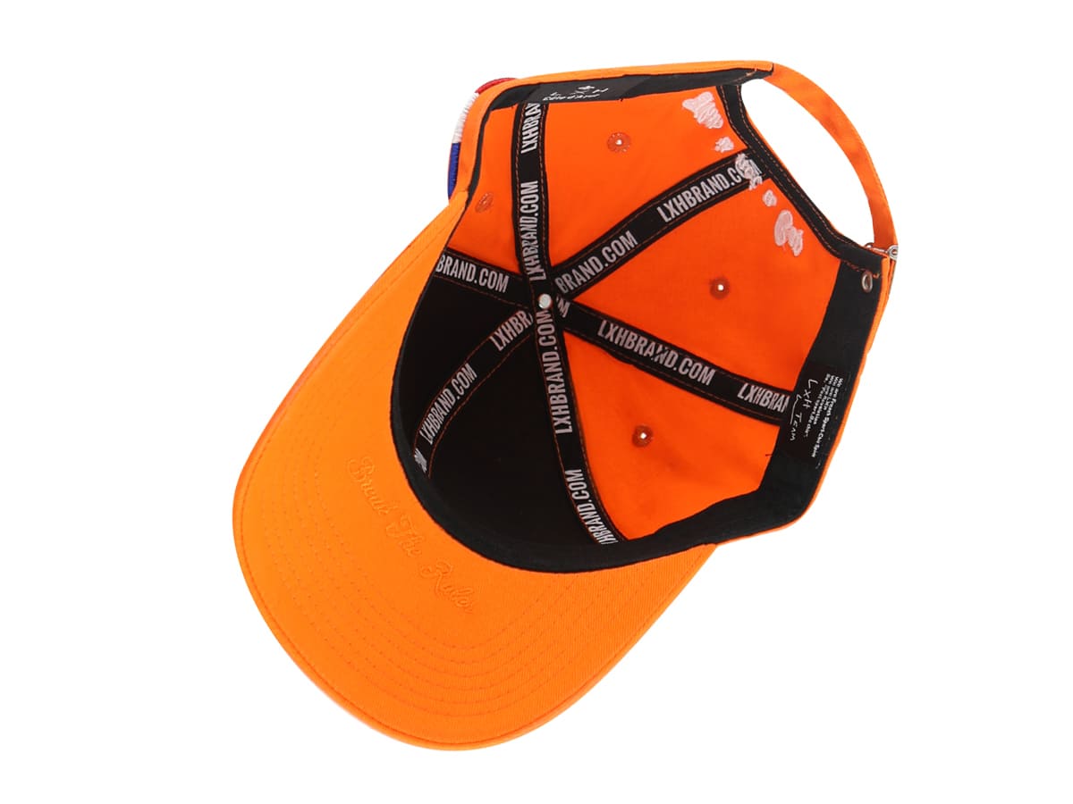 Casquette Coton Orange LXH Paris Coton 12