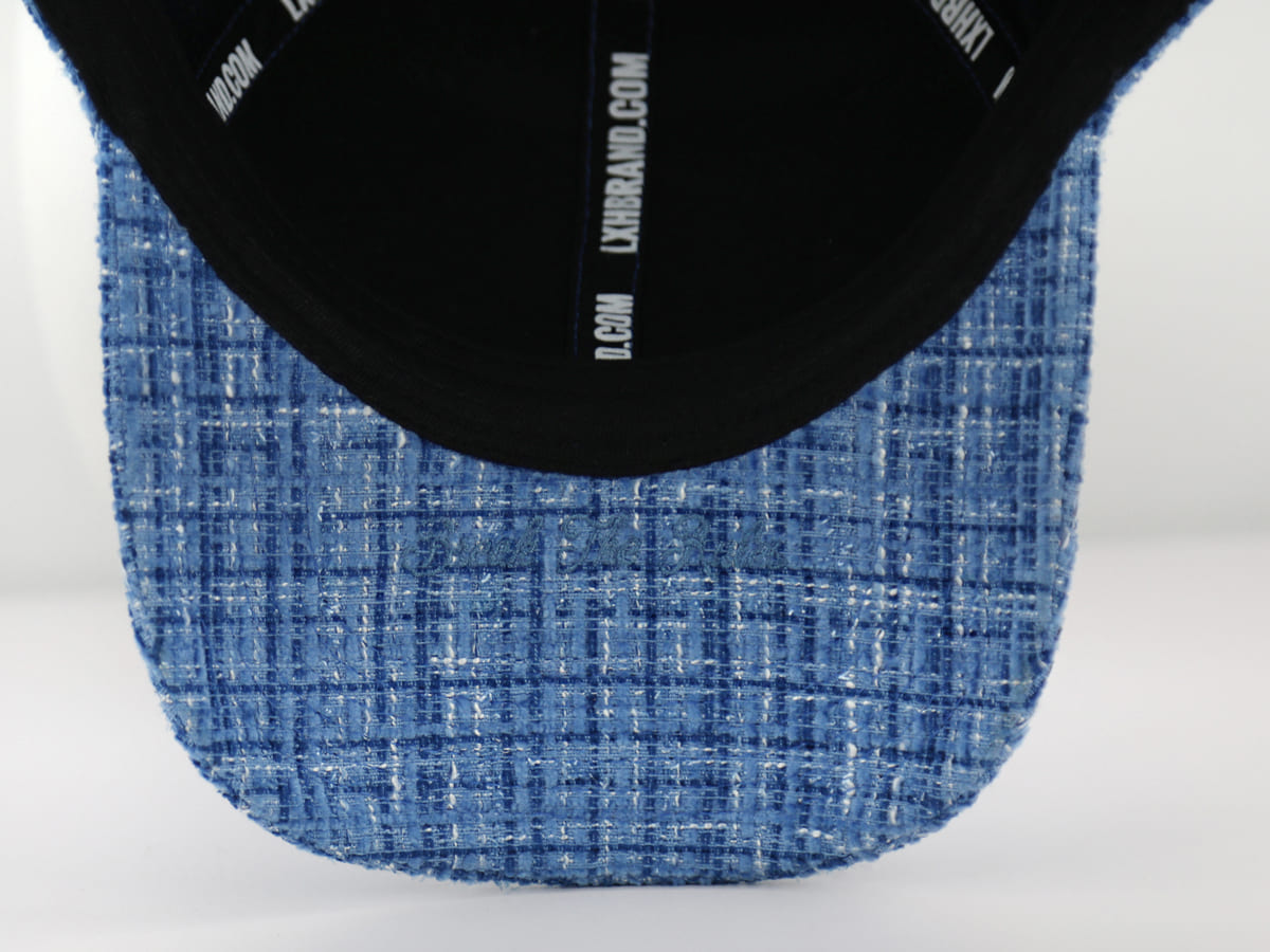 Casquette Tweed Bleu LXH Milan Tweed 13