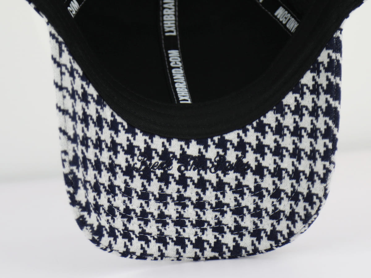 Casquette Pied-de-Coq Bleu Marine LXH Copenhague Coton 13