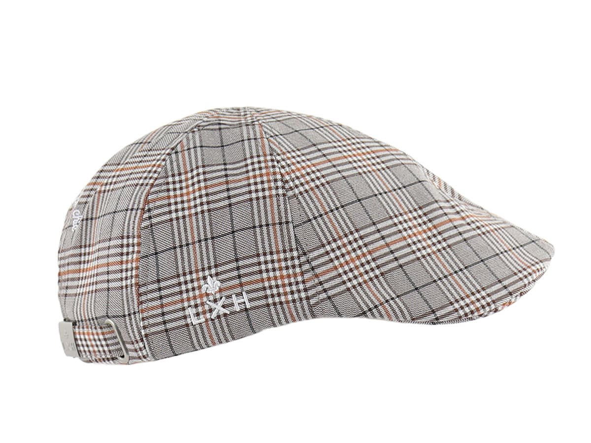 Béret Tissu Écossais Marron LXH Aberdeen Coton 6
