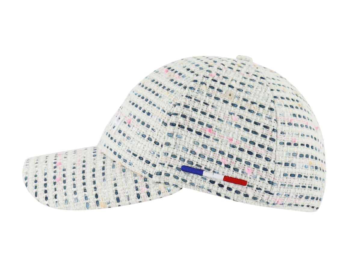 Casquette Tweed Blanc/Bleu Marine LXH Milan Tweed 2