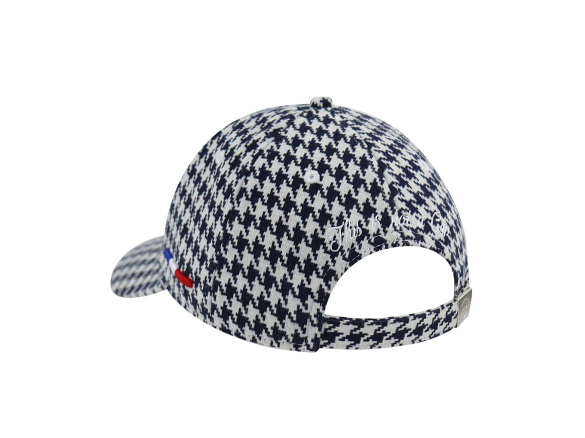 Casquette Pied-de-Coq Bleu Marine LXH Copenhague Coton 3