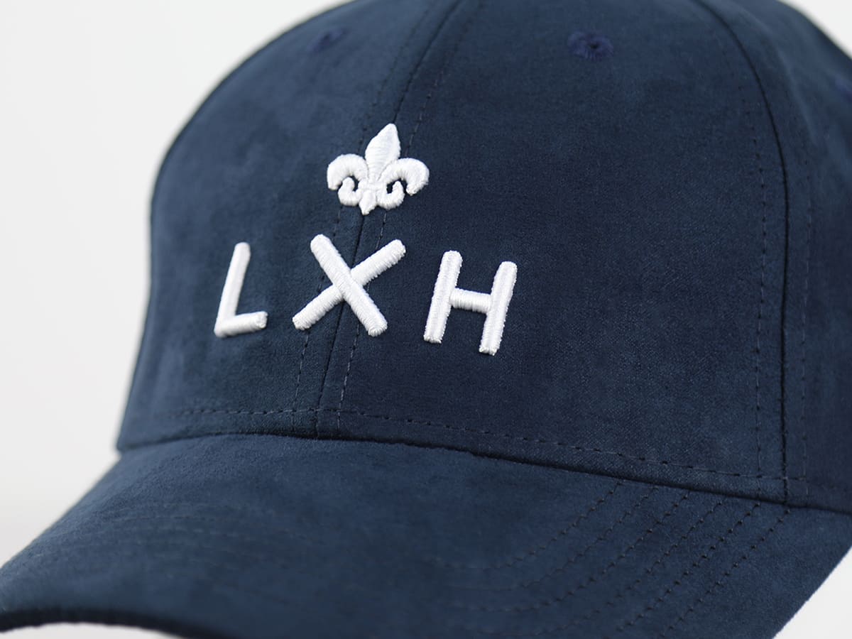 Casquette Suédine Bleu Marine LXH Genève Suédine 9