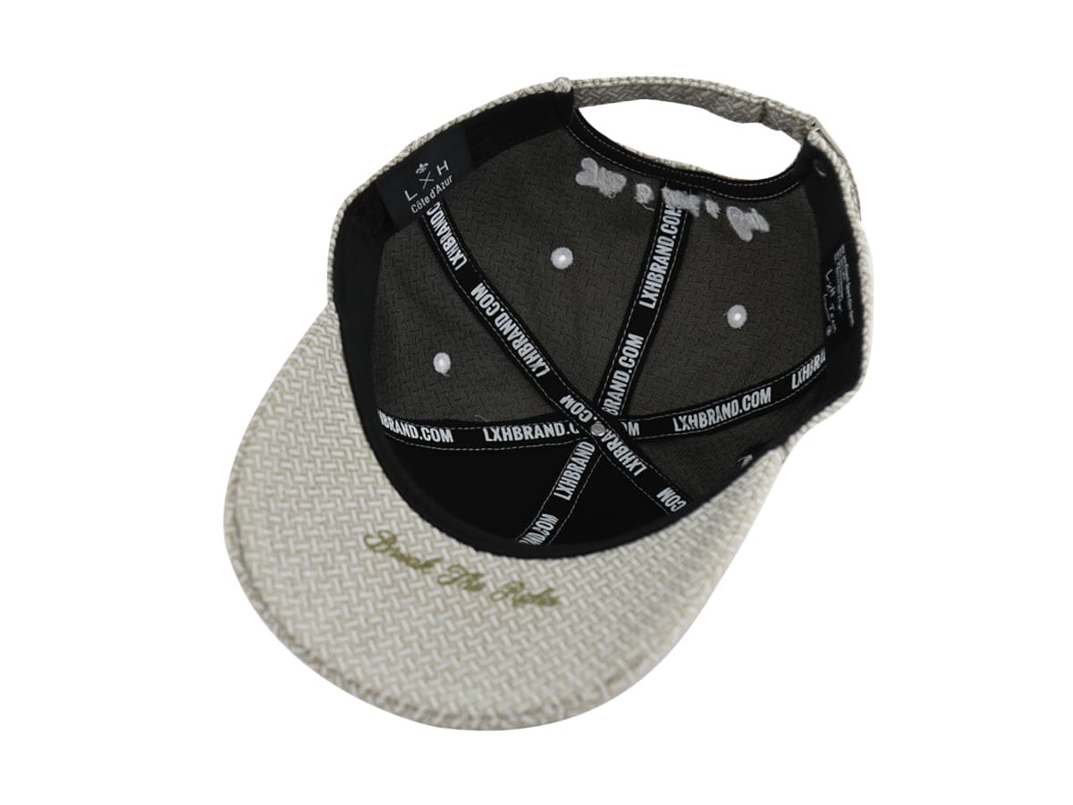 Casquette Motif Tissé Vert Olive LXH Athènes  11