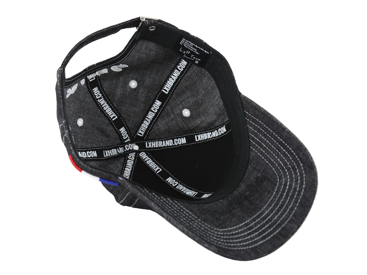 Casquette Jeans Noir LXH Memphis Jean 11