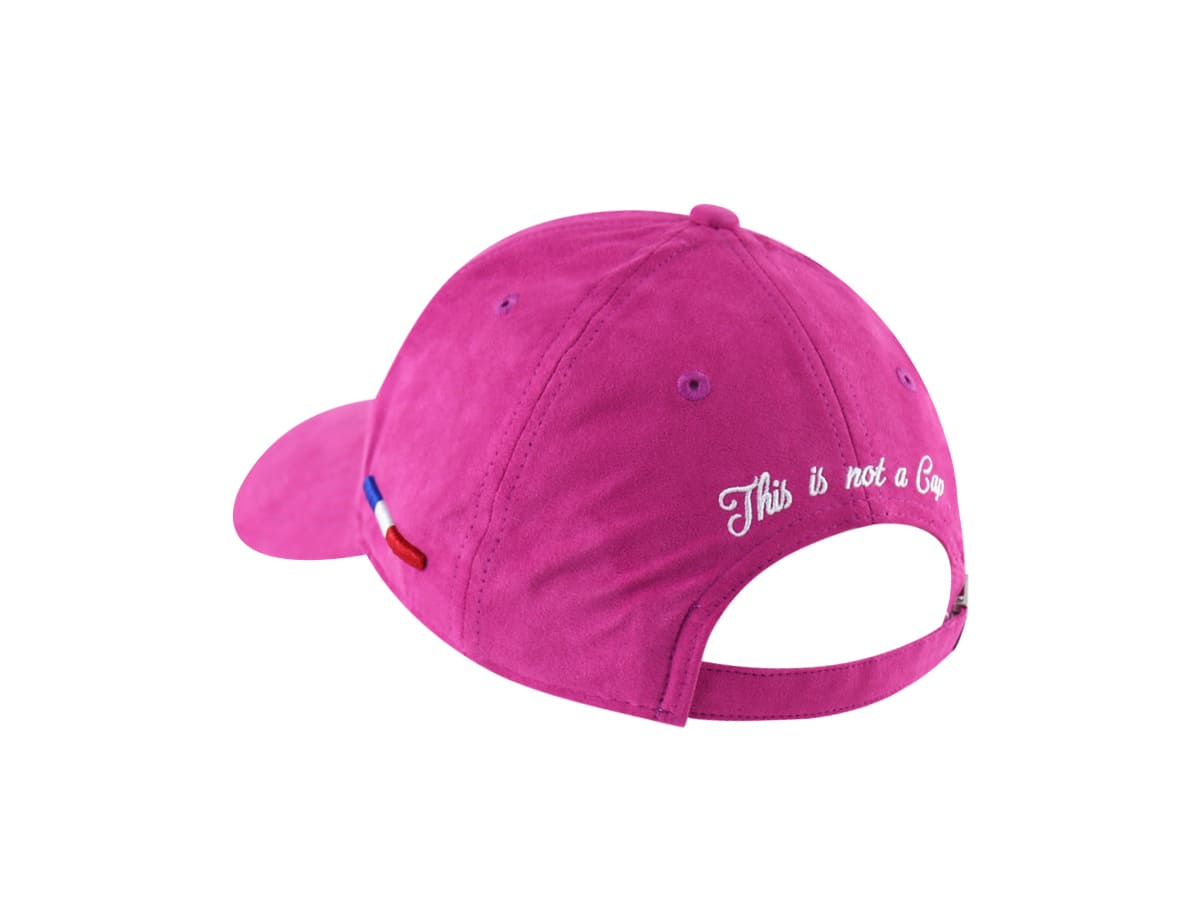 Casquette Suédine Framboise LXH Genève Suédine 3