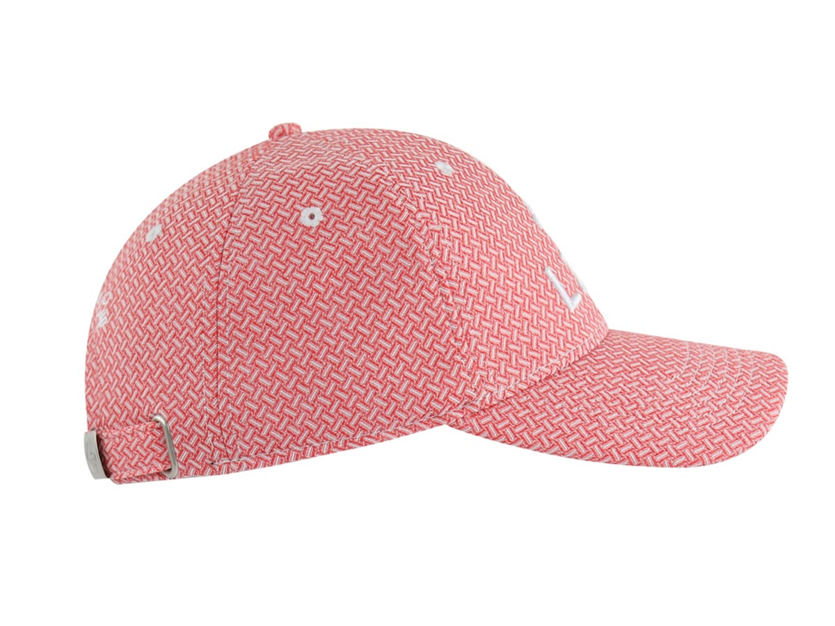 Casquette Motif Tissé Rouge LXH Athènes  6