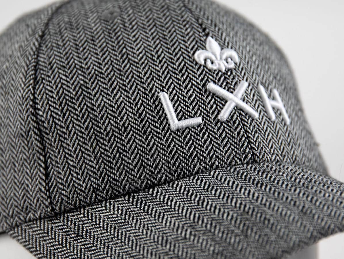 Casquette Chevron GrisGris LXH Budapest Laine 9