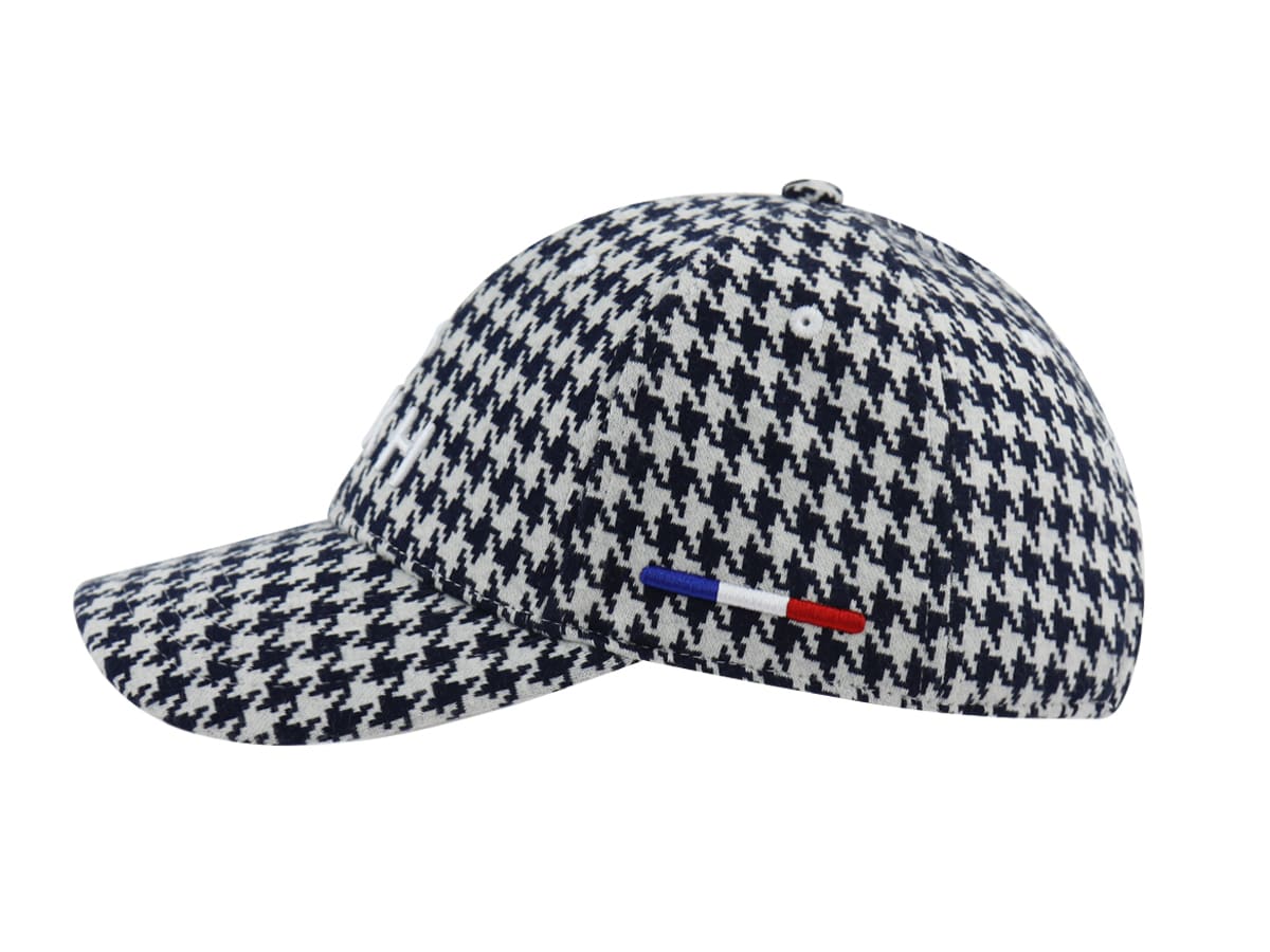 Casquette Pied-de-Coq Bleu Marine LXH Copenhague Coton 2