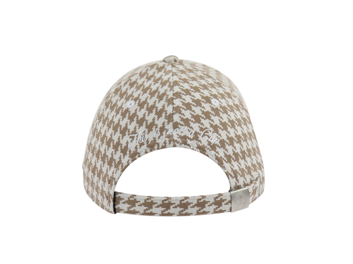 Casquette Pied-de-Coq Beige LXH Copenhague Coton 4