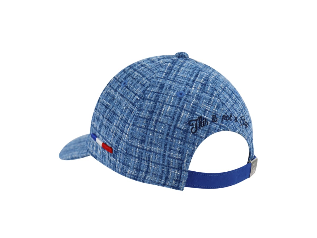 Casquette Tweed Bleu LXH Milan Tweed 3