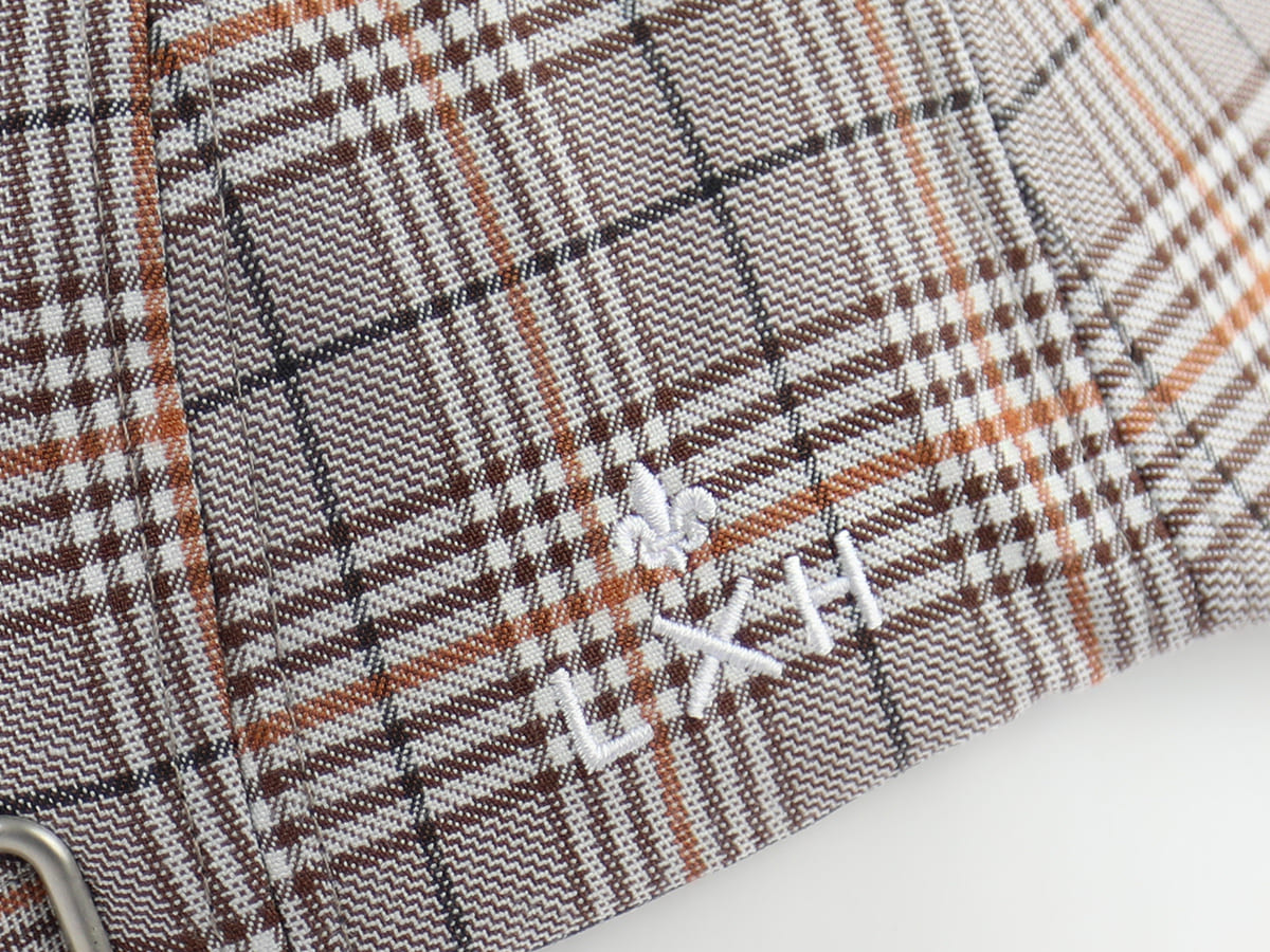 Béret Tissu Écossais Marron LXH Aberdeen Coton 8