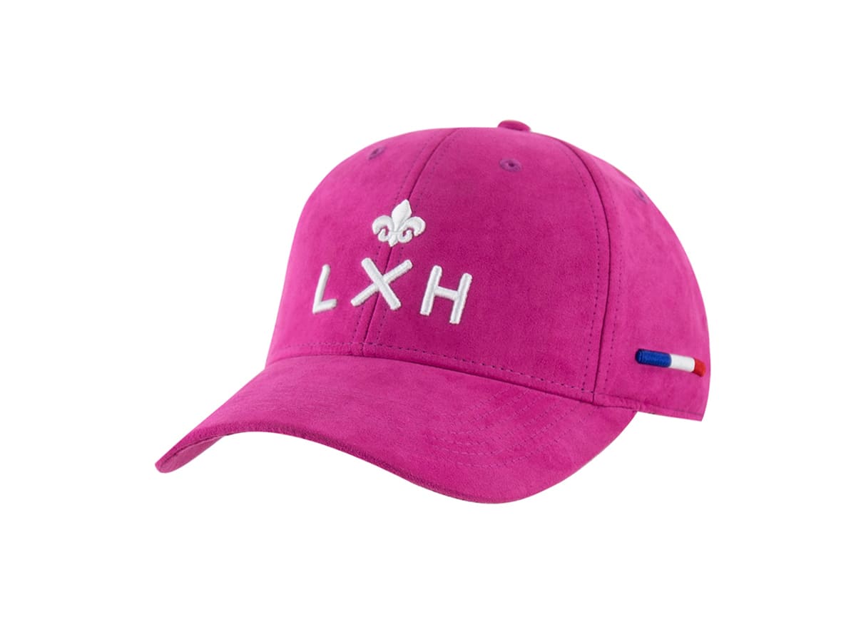 Casquette Suédine Framboise LXH Genève Suédine 1