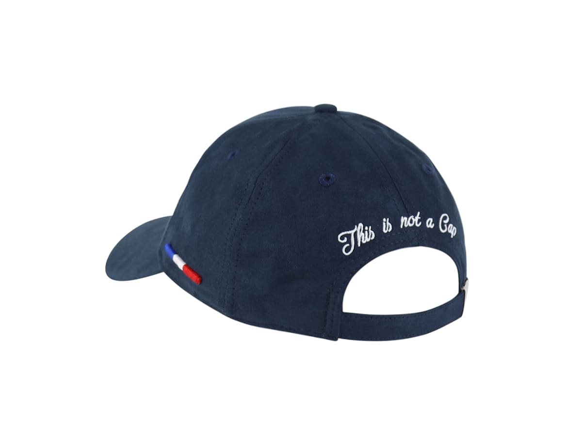 Casquette Suédine Bleu Marine LXH Genève Suédine 4