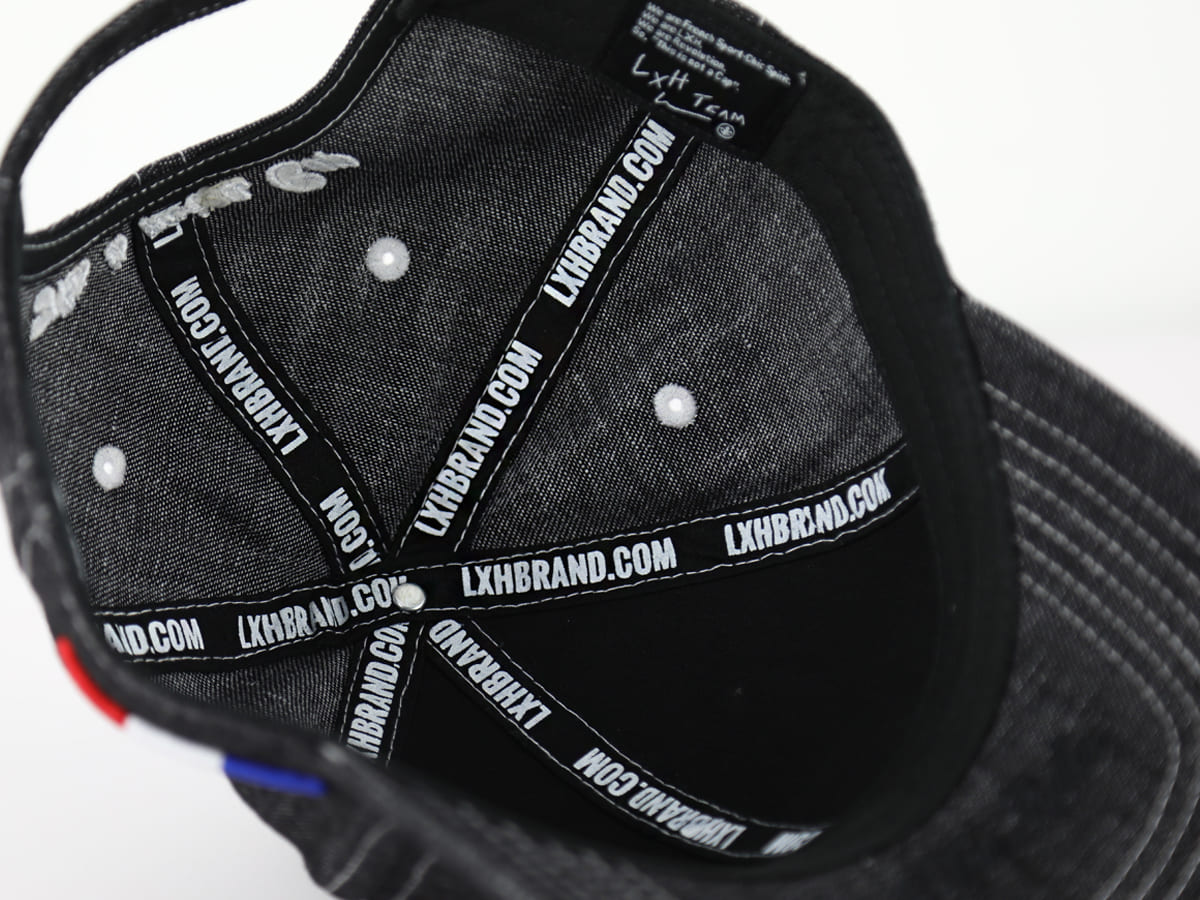 Casquette Jeans Noir LXH Memphis Jean 12