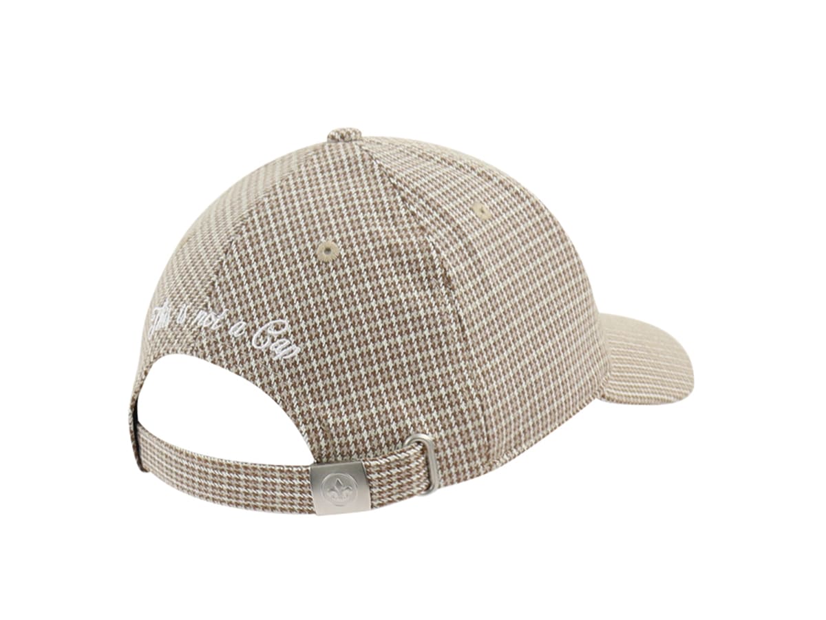 Casquette Pied-de-Poule Camel LXH Glasgow Laine 11