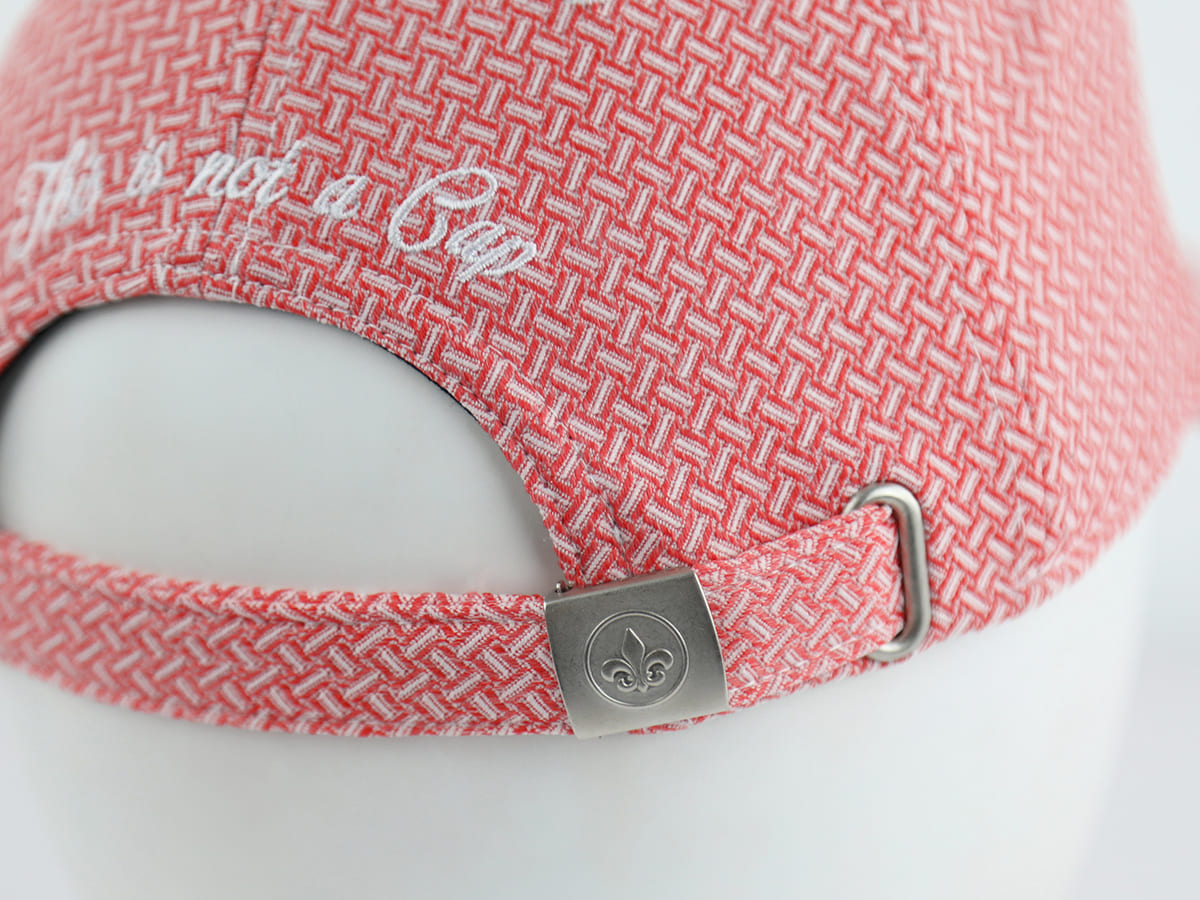 Casquette Motif Tissé Rouge LXH Athènes  10