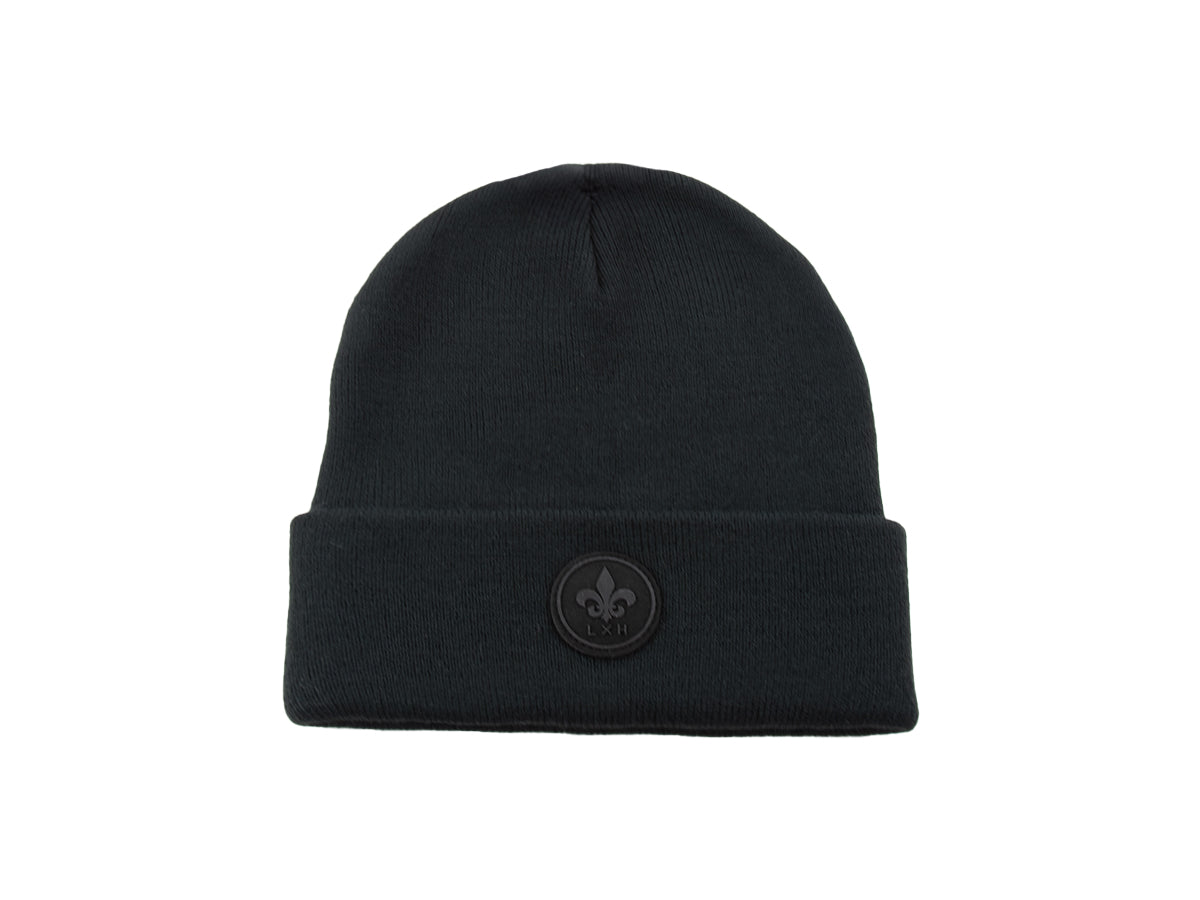 Black Fine Mesh Beanie