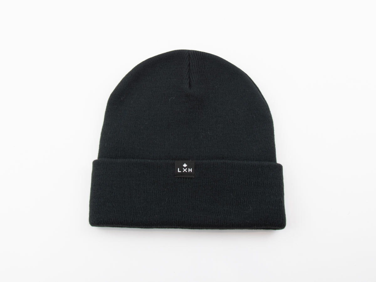 Black Fine Mesh Beanie