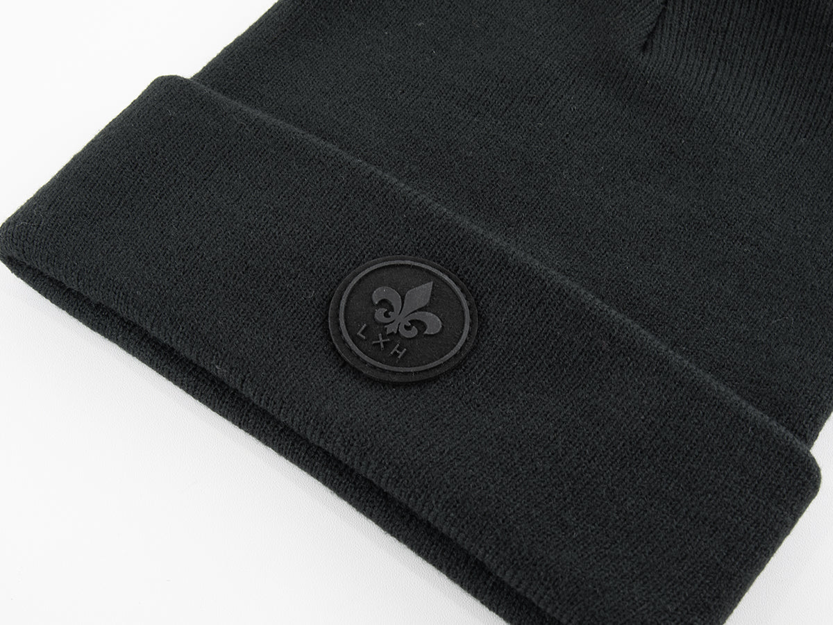 Black Fine Mesh Beanie