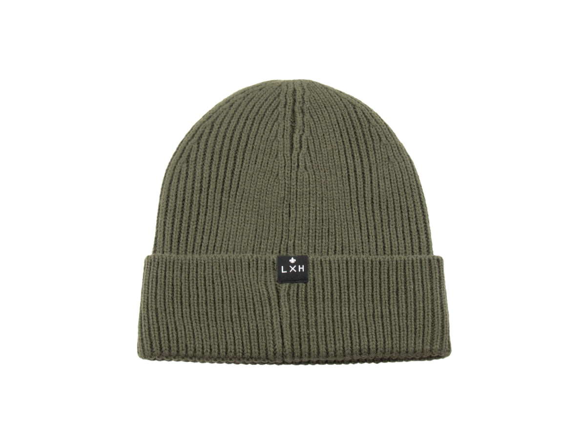 Khaki Thick Knit Hat