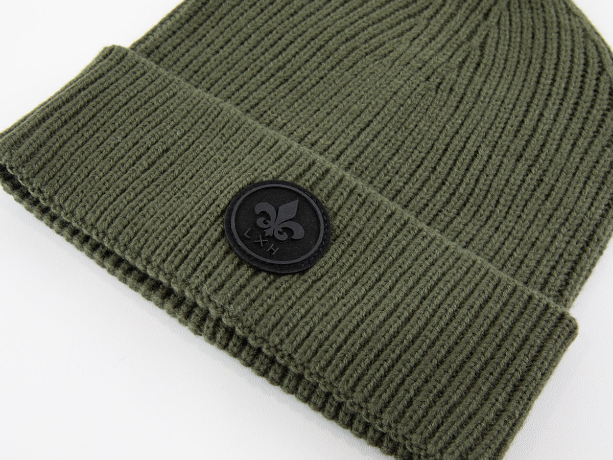 Khaki Thick Knit Hat