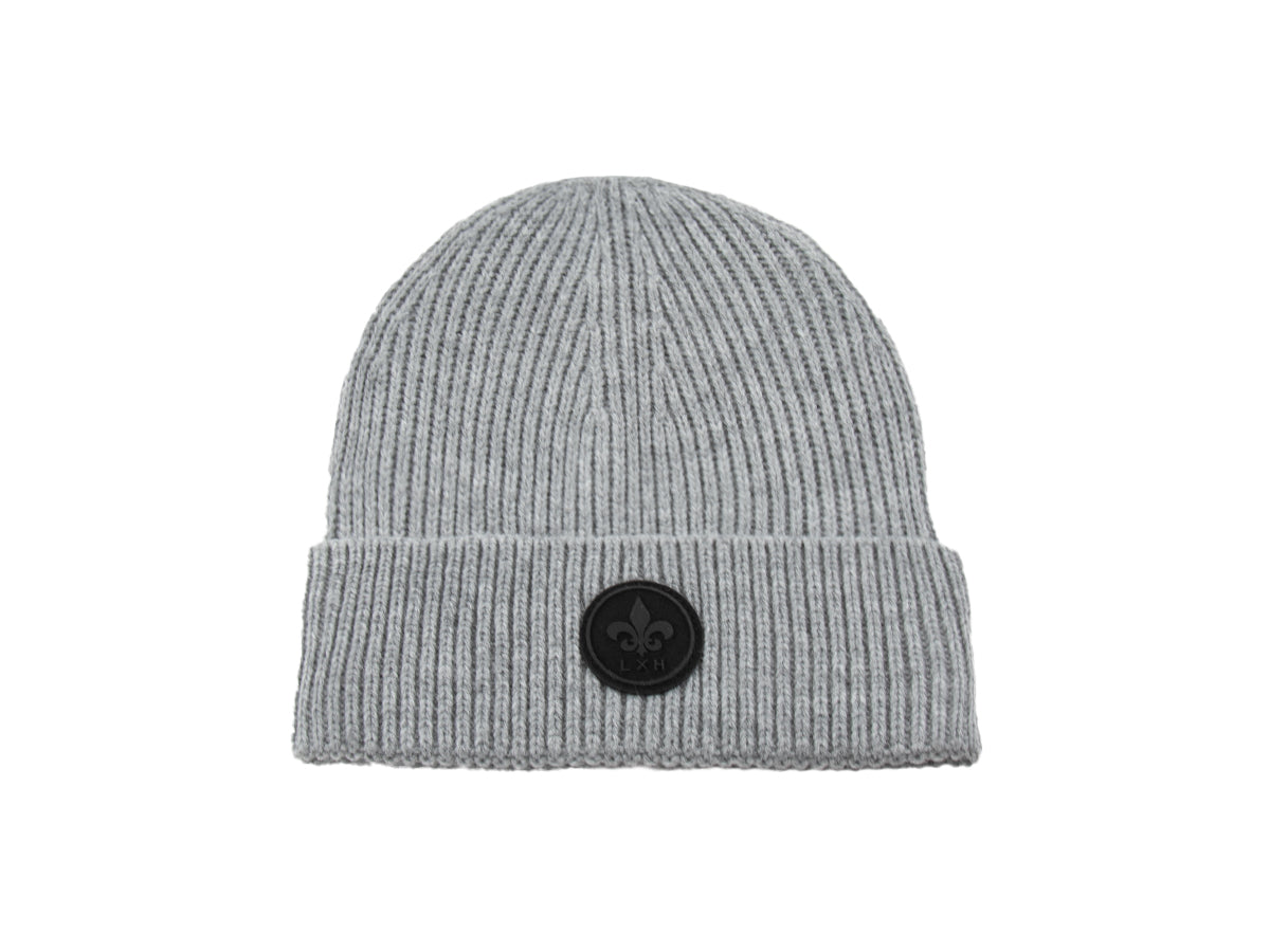 Grey Thick Knit Beanie