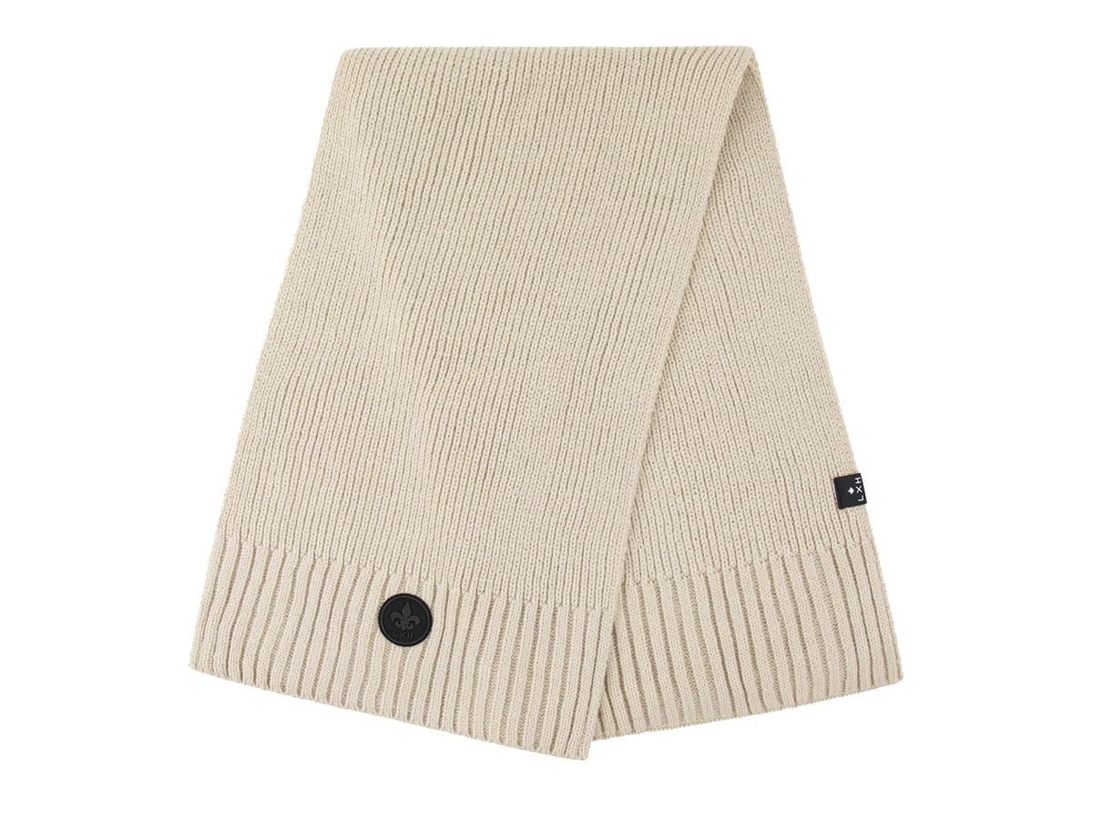 Beige Thick Knit Scarf