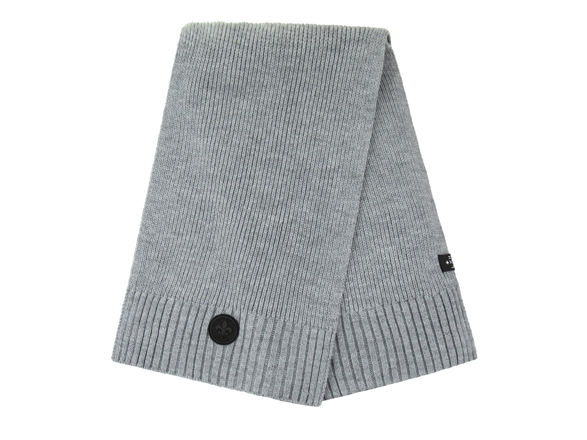 Thick Knit Scarf Grey