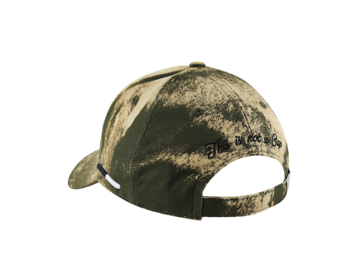 “Heritage” Cotton Tie &amp; Dye Cap Khaki