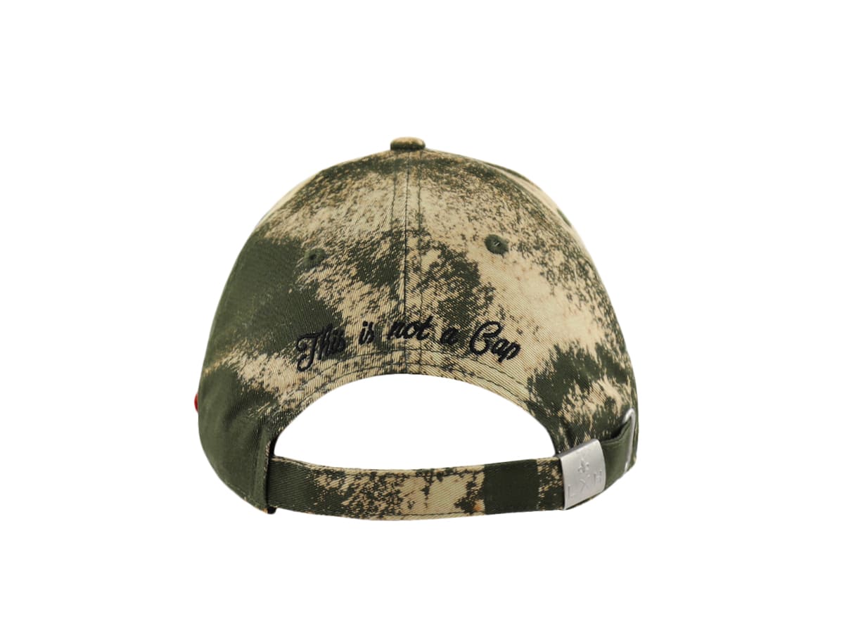 “Heritage” Cotton Tie &amp; Dye Cap Khaki