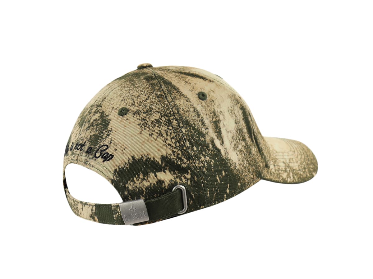 “Heritage” Cotton Tie &amp; Dye Cap Khaki