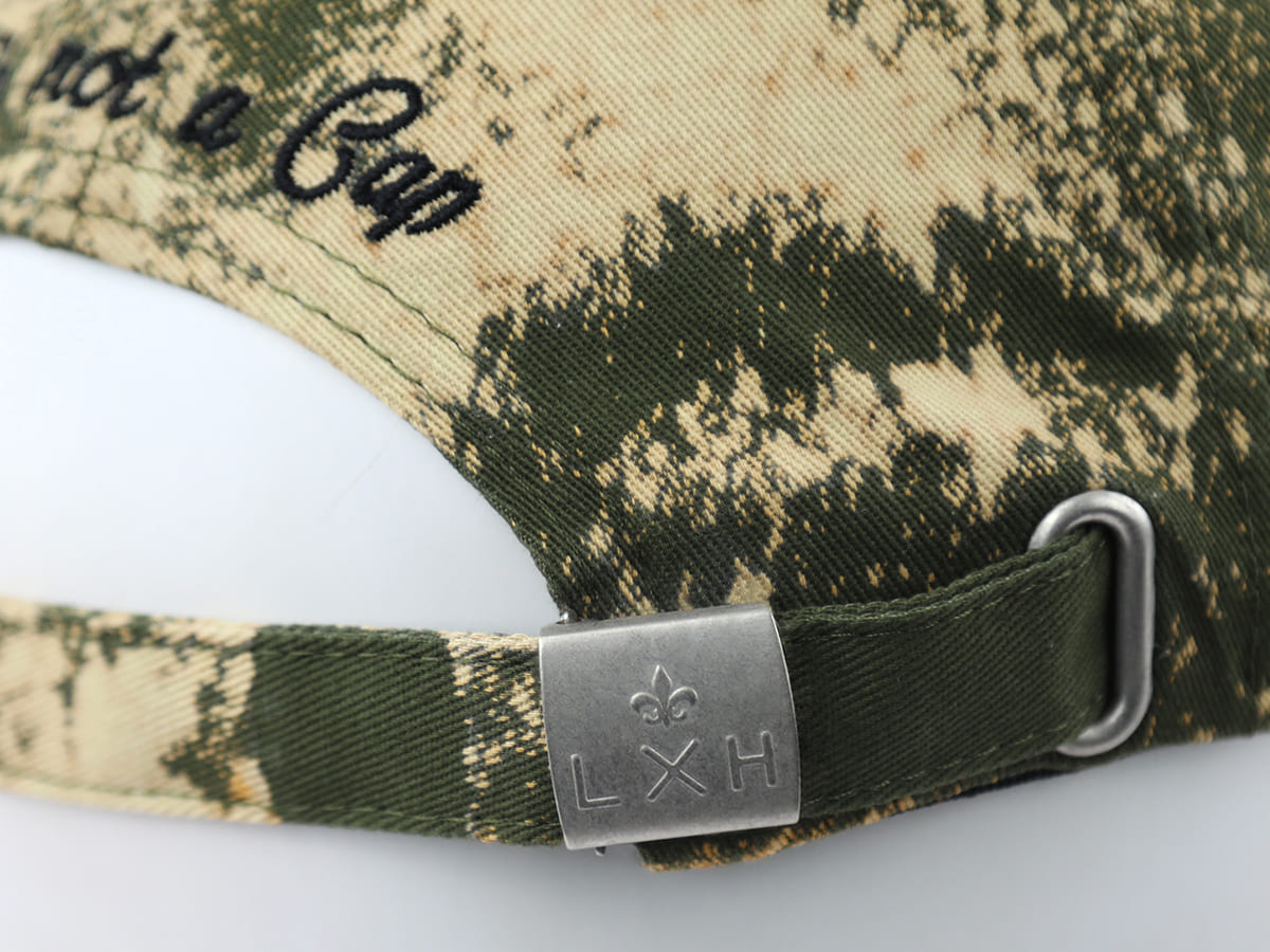 “Heritage” Cotton Tie &amp; Dye Cap Khaki