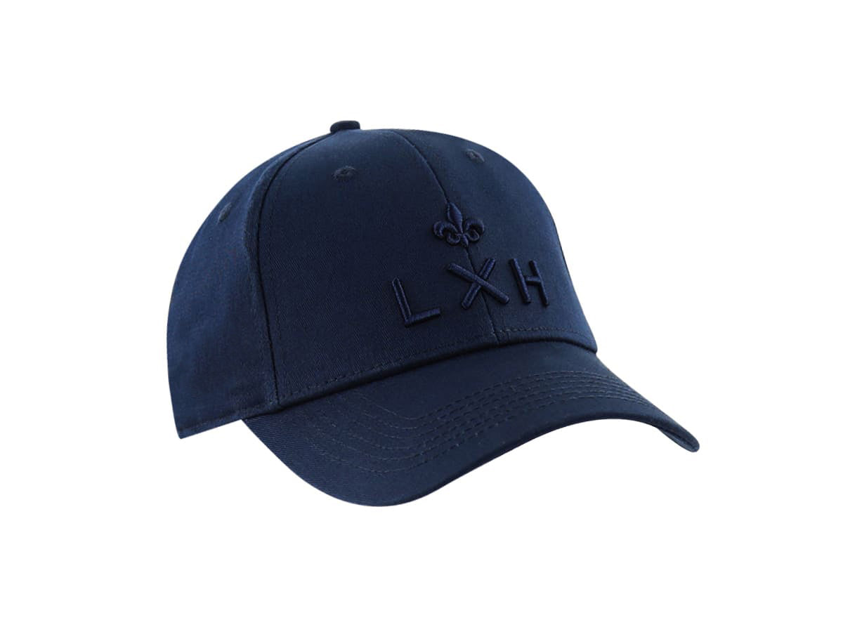 “Heritage” Full Cotton Cap Navy Blue