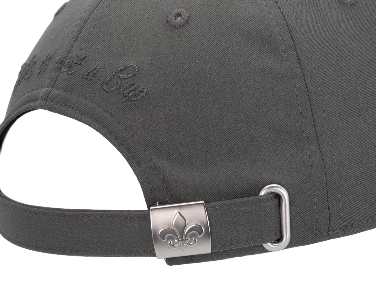Dark Gray Heritage Tone-on-Tone Cotton Cap